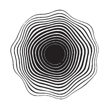 resumen concéntrico ondulado línea circulo modelo vector