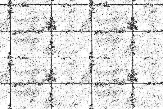 Grunge Texture of Worn Tiled Wall Background vector