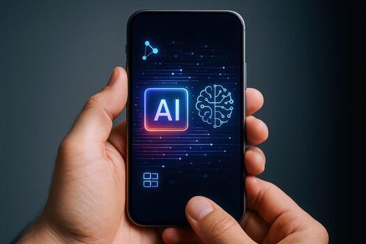 AI Powered Smartphone App Innovative Technology and Digital Transformation Solution for Modern Mobile Devices photo