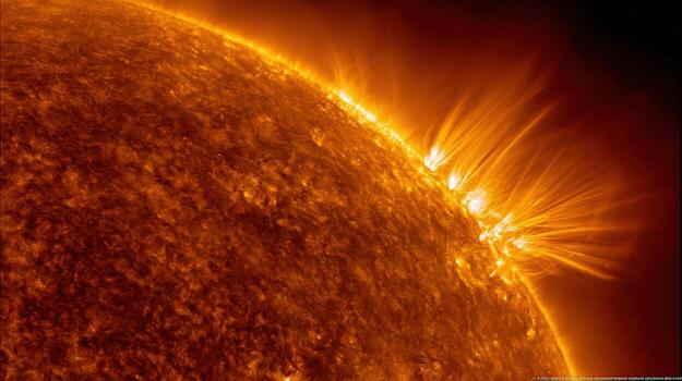 Solar Prominences Erupting from the Suns Surface, a Stunning Display of Plasma and Magnetic Fields photo