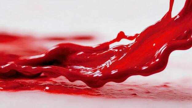 Dynamic Red Paint Splatter Creates a Visually Striking Design Element for Creative Projects photo