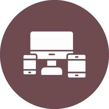 sensible diseño Internet web móvil adaptar vector