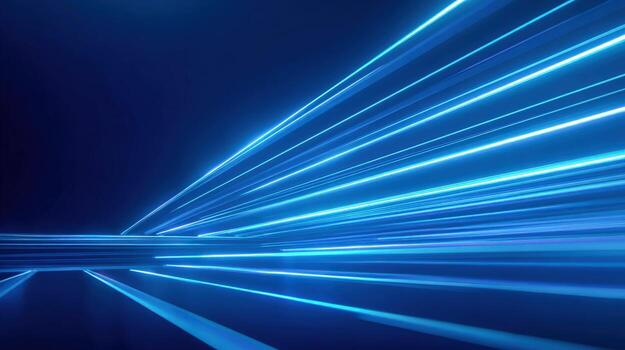 Abstract Blue Light Streaks Background for Technology, Speed, and Futuristic Concepts - High Resolution photo