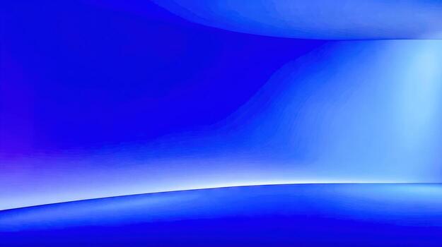 Abstract Modern Blue Gradient Background with Soft Curved Lines for Digital Design and Presentation photo
