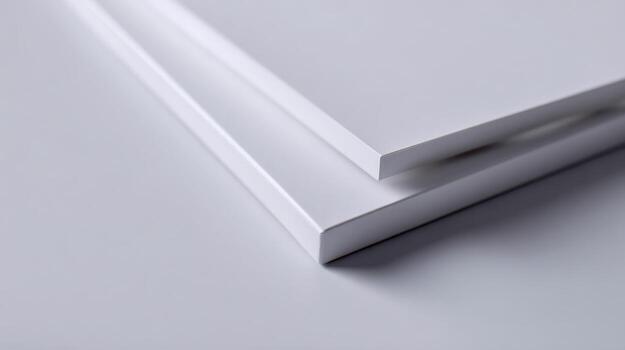 Minimalist White Frame Close-Up Modern Design Element for Creative Projects and Mockups, Emphasizing Clean Lines photo