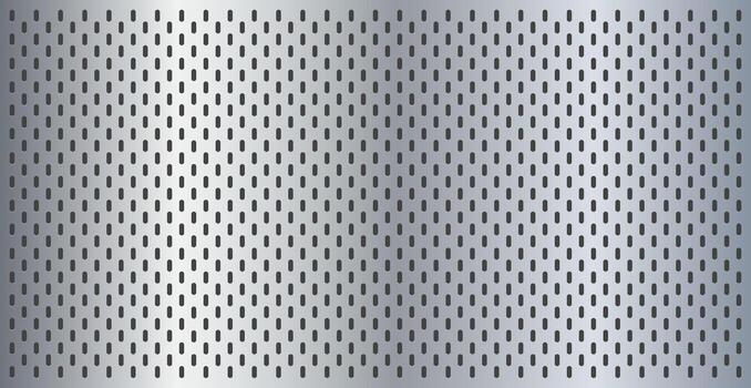 Peg boards perforated texture background material with oval holes seamless pattern vector