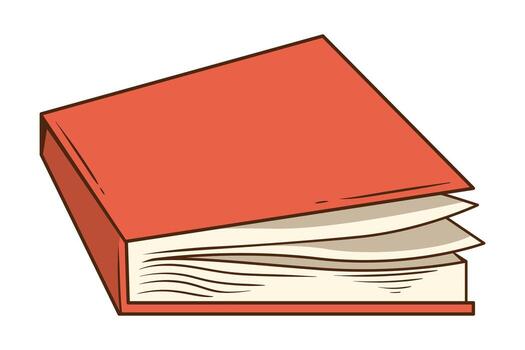 An open book with a white background vector