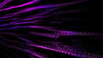 néon Rosa e roxa baixo poli digital fundo video