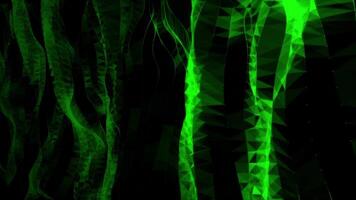 verde abstrato plexo movimento, futurista digital ondas video