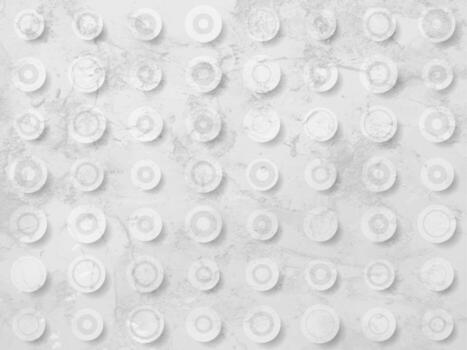 Light grey grunge concrete texture with circles dots abstract background vector