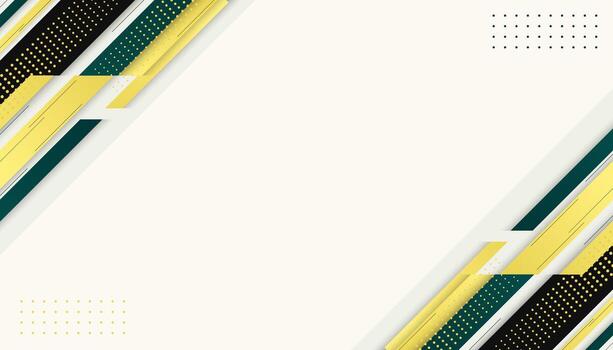 Dynamic abstract background with diagonal green yellow and black lines vector