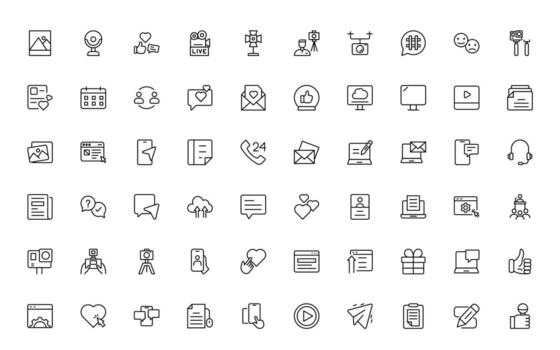 blogging icono embalar. correo, social medios de comunicación, comunidad, contenido, sitio web, intercambio, crear, opinión. negocio concepto. infografía icono en línea estilo. vector