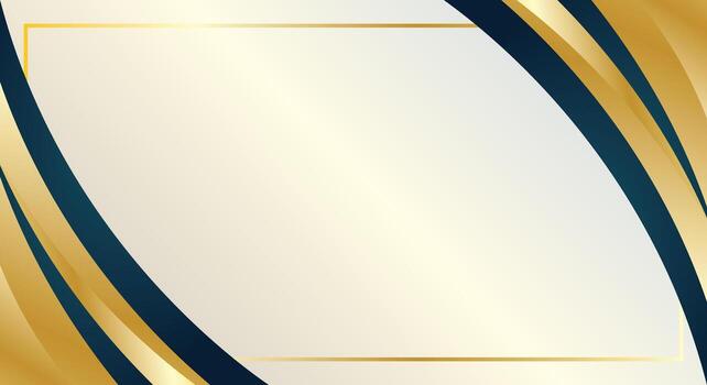 Luxury gold geometric shape border template for certificate background, presentation and award certificate vector