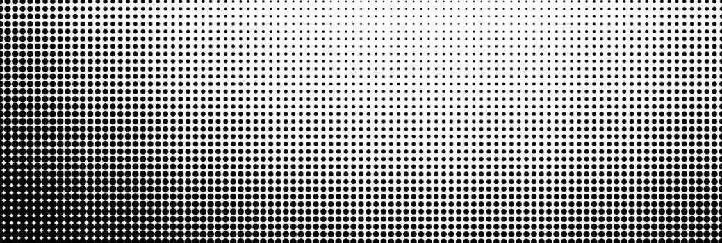 resumen trama de semitonos modelo transicion desde denso puntos a escaso. ideal para antecedentes, texturas, moderno diseños, y digital Arte proyectos negro y blanco ilustración. vector