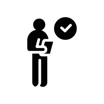 inspector solid icon design good for web or mobile app vector