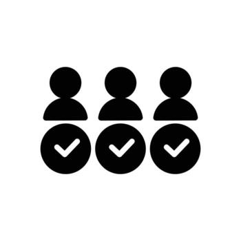 competente equipo sólido icono diseño bueno para web o móvil aplicación vector