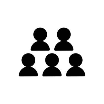 grupo sólido icono diseño bueno para web o móvil aplicación vector