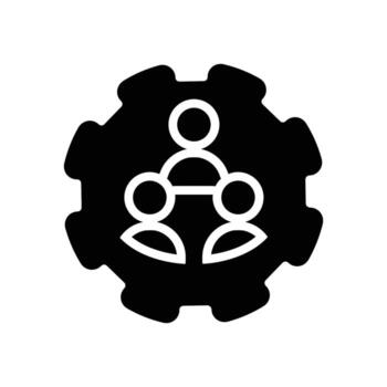 equipo sólido icono diseño bueno para web o móvil aplicación vector