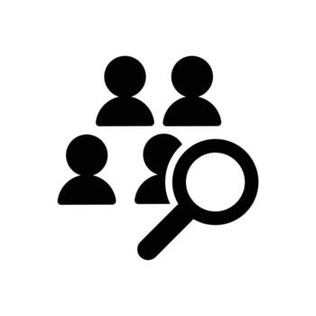 buscar miembro solic icono diseño bueno para web o móvil aplicación vector