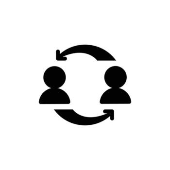 cooperation solid icon design good for web or mobile app vector