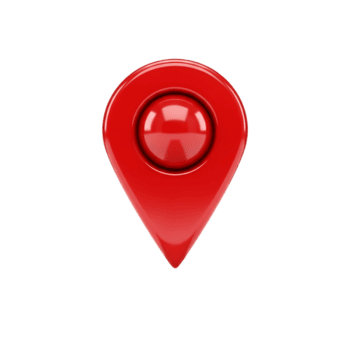 en glansig röd plats stift isolerat på transparent bakgrund, indikerar en specifika punkt eller destination på en Karta, vanligen Begagnade i navigering appar png