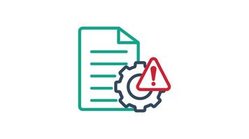 Rapportera ikon animation. fel Rapportera, kritisk, säkra och detaljerad problem skogsavverkning symbol. transparent bakgrund video