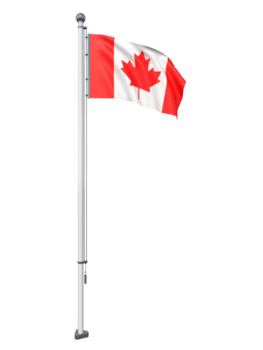 Canada Flag Pole 3DModel png
