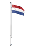 Países Bajos bandera polo modelo 3d png