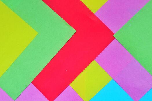 Modern Abstract Design with Flowing Multicolored Paper Layers photo