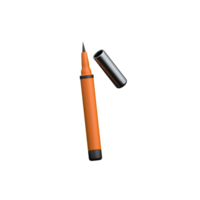 3D eyeliner pencil icon for beauty, makeup, fashion, and cosmetic design. png