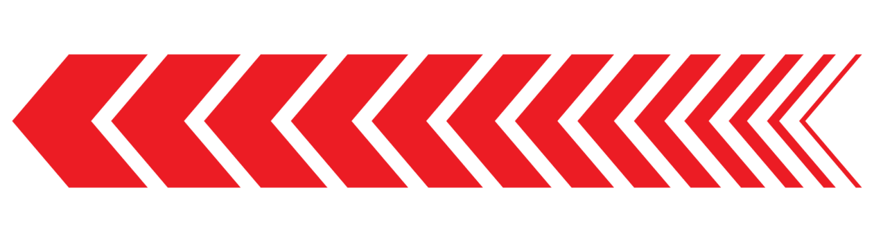 vermelho dinâmico seta símbolo. negrito direcional ponteiro ícone. moderno navegação elemento isolado em transparente fundo png