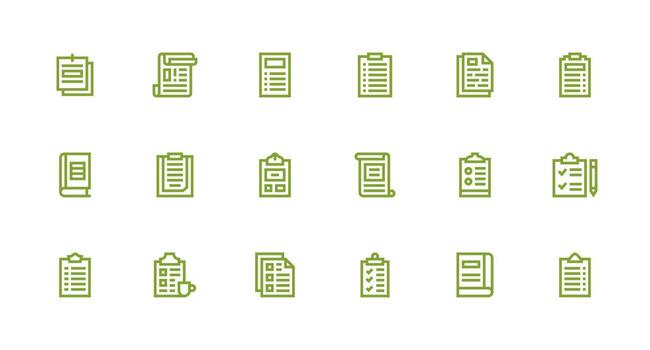 18 Strong Stroke Line Vectors for Forms Theme Neatly Designed Icons for Web Platforms