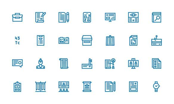 grabar presentando 28 íconos en negrita línea diseño completar icono haz para web diseño vector