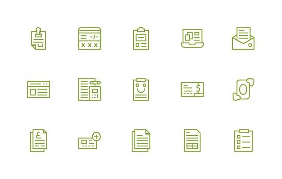 15 Regular Line Designs for Form Icons Optimized Icon Pack for Digital Products vector