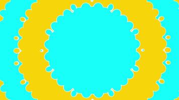 respingo caleidoscópio vj ciclo azul e ensolarado fundo video