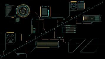 animato schermo con un' sistema di operazioni per analizzando il ricevuto dati video