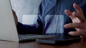 criativo decisão fazer conceito mostrando Verifica marca e Cruz ícones, representando aprovação, rejeição, escolha, o negócio avaliação, corrigir e errado opções, simbolizando julgamento, gestão estratégia video