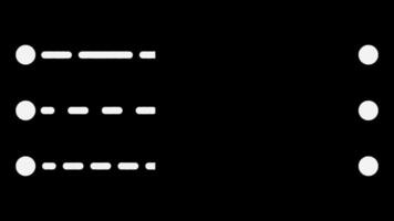 pad animatie in beweging van punt een naar punt b Aan transparant achtergrond video