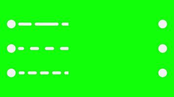 sentiero animazione in movimento a partire dal punto un' per punto B su verde sfondo video