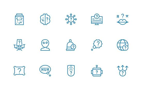 Unknown featuring 15 Icons in Regular Line Design Flexible Icon System for Web Interfaces vector