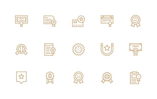 15 Regular Line Vectors for Endorsed Theme High-Resolution Icons for Any Platform