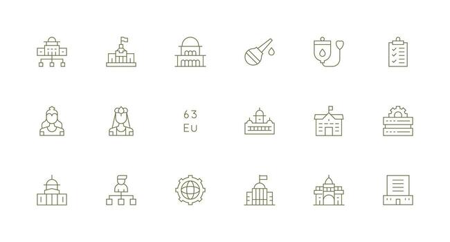 18 Minimal Line Vectors for Administration Theme Balanced Icon Set for Functional Design