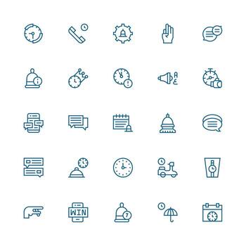 25 Medium Stroke Outline Vectors for Prompt Theme Clean Icon Set Icon Pack for UI Projects