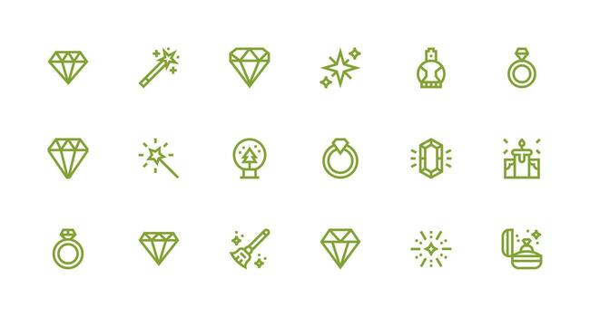 brillar incluso 18 fuerte carrera línea ilustraciones interfaz icono colección para diario proyectos vector