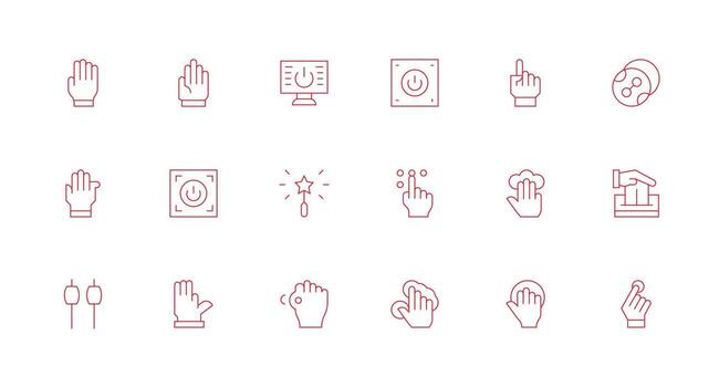 18 mínimo línea vectores para activar tema completar icono haz para web diseño