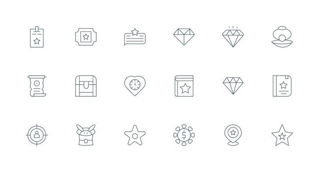 Valuable including 18 Minimal Line Illustrations Fully Editable Icon Set for Web vector