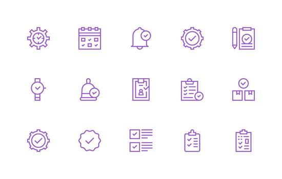 Regular Line Icons from Done Set with 15 Vectors Clean Icon Set Icon Pack for UI Projects