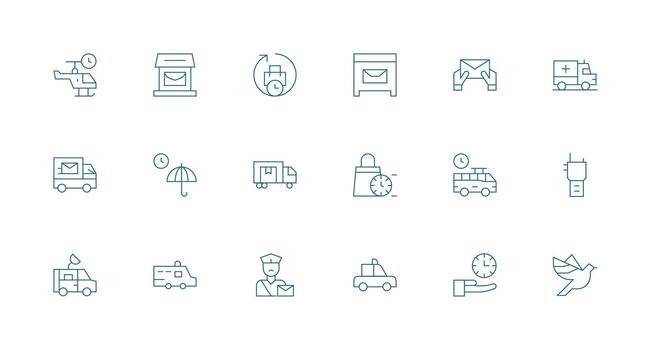 18 Minimal Line Vectors for Dispatch Theme Reliable Icons for All Interfaces