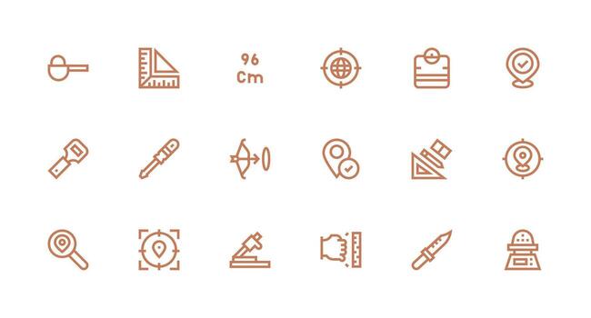 preciso visual paquete conteniendo 18 fuerte carrera línea íconos íconos construido para visual consistencia paquete vector