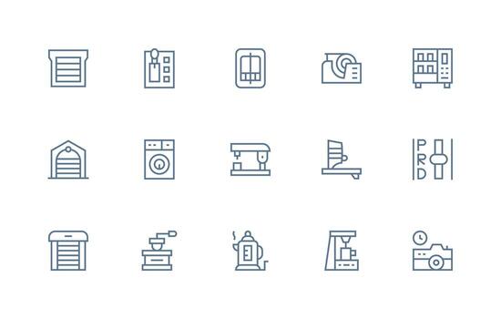 15 regular línea íconos para automático gráficos reutilizable icono conjunto vector